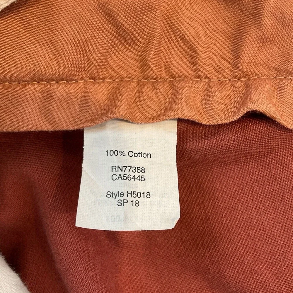 J Crew Gramercy Shorts Men's‎ 30 Rust Red Flat Front Chinos Cotton Casual
